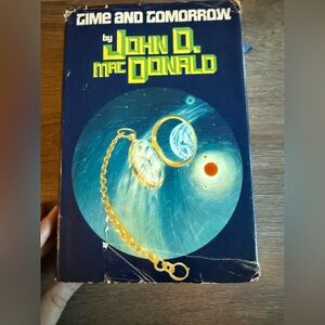 Vintage Sci‑Fi mystery book fiction time and tomorrow by John Mac Donald